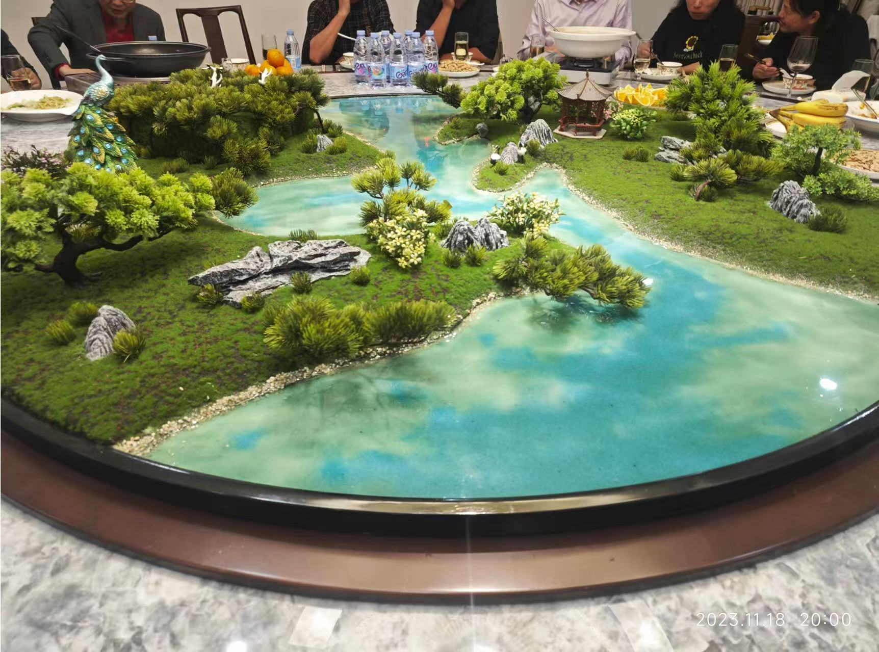 Dining Table Landscape Scale Model 1:150 Architecture Landscape Model