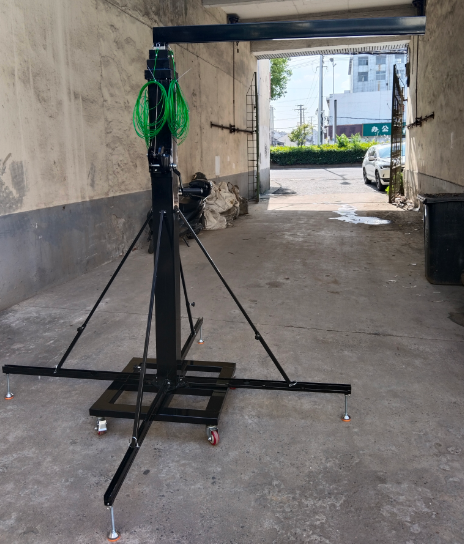 3m hand winch up Mast light weight telescopic pole portable telescoping lighting mast 10ft