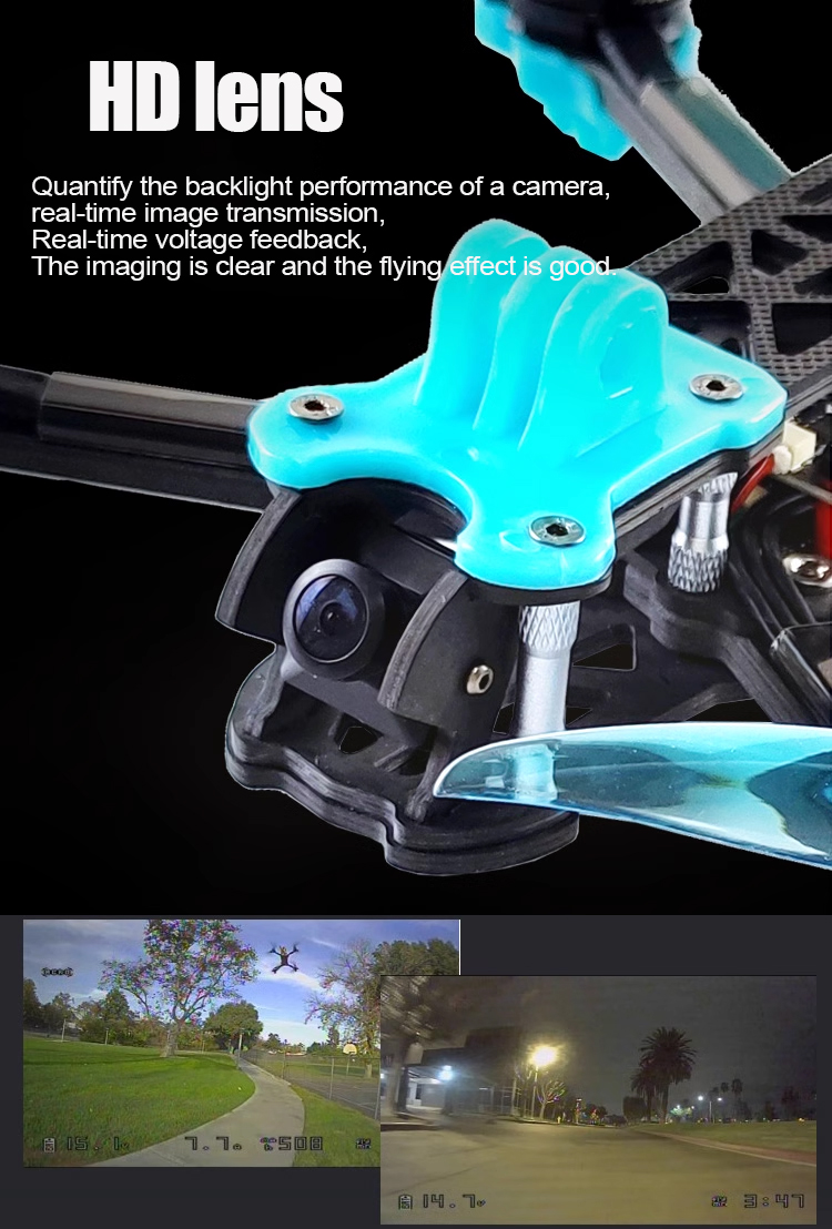 QAV250 3S 4S Freestyle 115mm 2.5-inch F4 5A ESC Racing RC Drone Kit Small Remote Control Drone Camera Ready-to-Fly (RTF BNF)