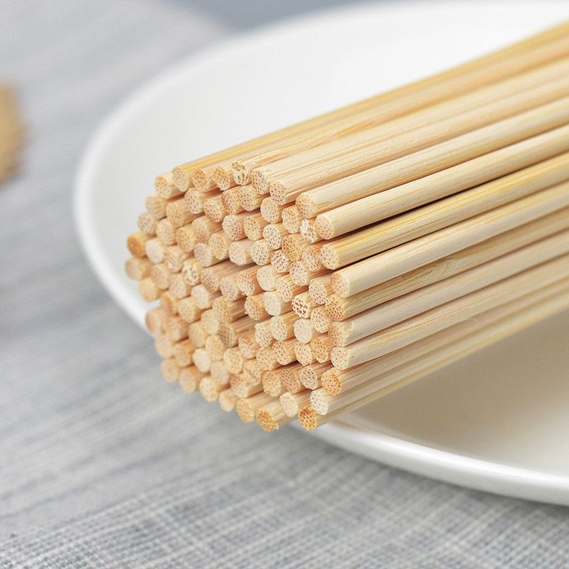 Non Stick Disposable Barbecue Bamboo Sticks Durable and Lightweight Length 12cm