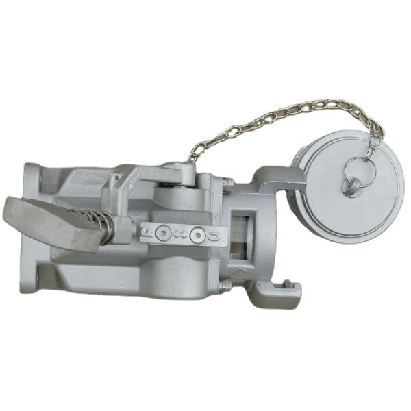 Oil Tank Truck French-Style Load Unload Valve and Flange Connection with Fluorine Rubber Sealing Material