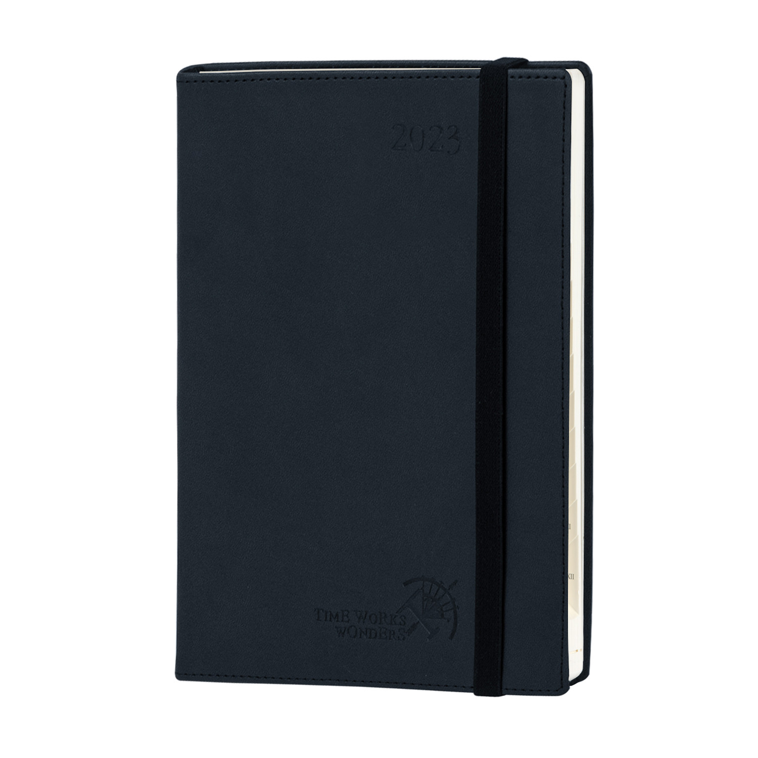 Quality Medium Black Softcover 2023 Weekly Planner With Daily Schedule for sale