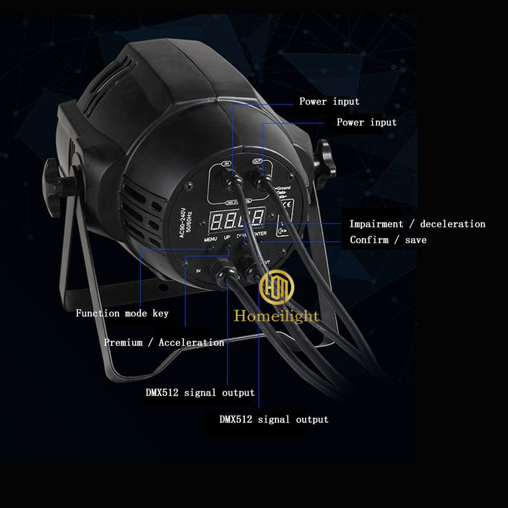 Professional Stage Lighting LED PAR Light 18*10W RGBW 4 In 1 Disco Light