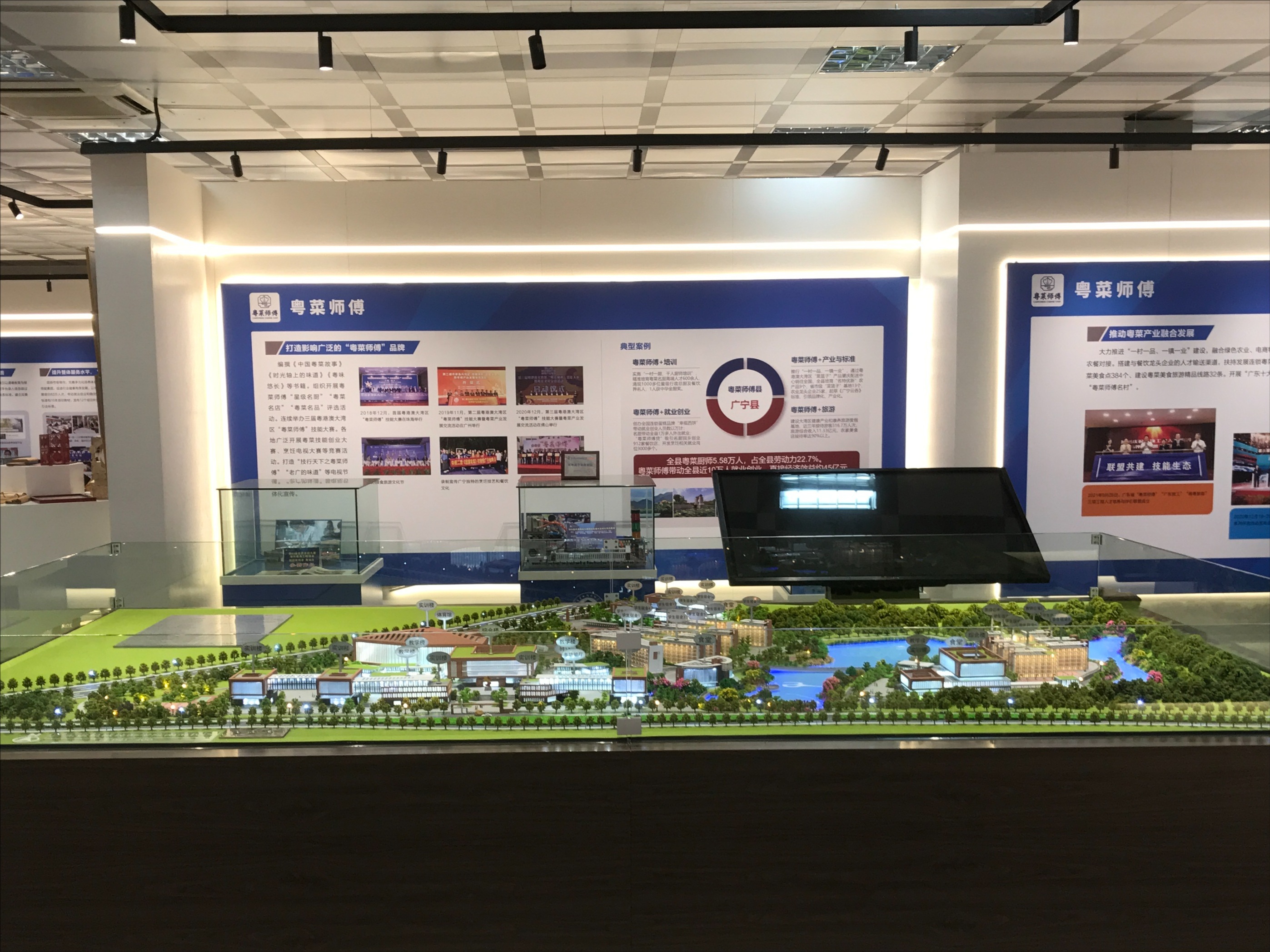 University campus model overview