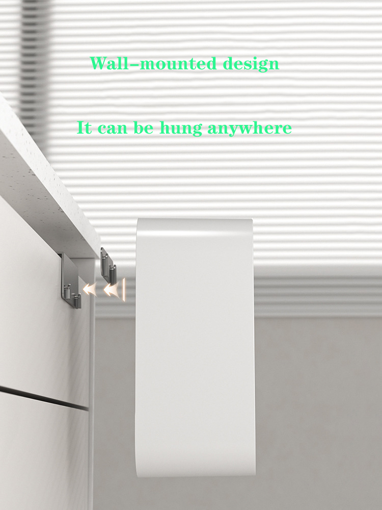 Household Wall Mounted Trash Can 7L Smart Trash Can For Kitchen