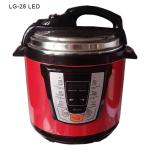 Automated Electric Pressure Multi Cooker Computer Program Round Shape Hands Off