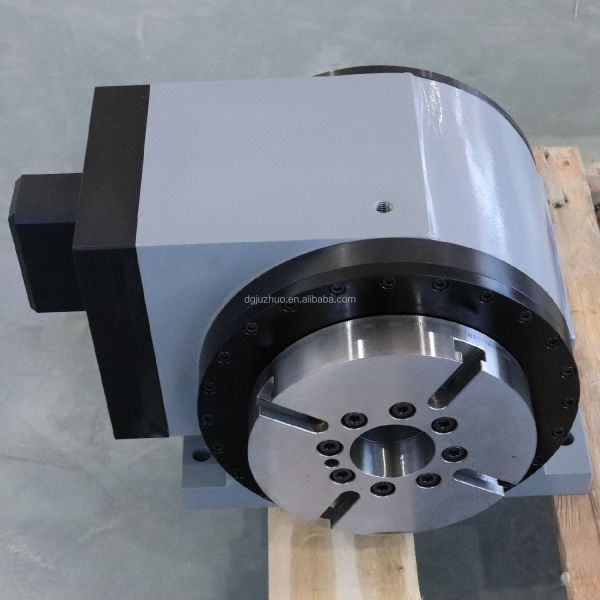 Numerical Control Turntable DDR 4th Axis Rotary Table For CNC 3 Years Warranty
