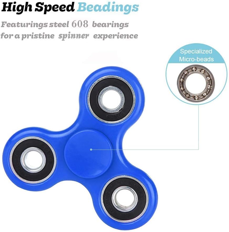 Party Favors Fidget Spinners Toys 5 Pack Sensory Hand Anxiety Toys for Kids Adults