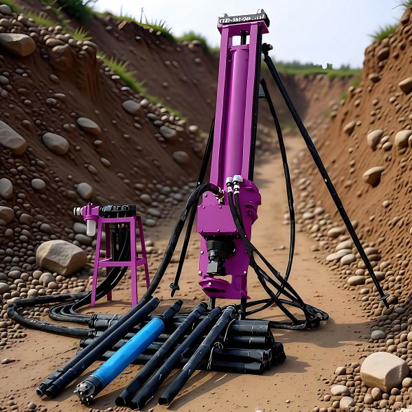 Horizontal Directional Drilling Equipment Slope Protection Operations Hydraulic DTH Drilling Rig