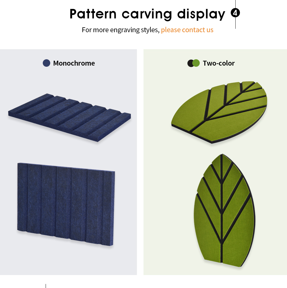 Polyester Fiber Sound Absorbing Panel Wall Sound Insulation Material Recording Studio Piano Room Flame Retardant