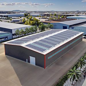 Galvanized Steel Warehouse 200kg/m² Load Bearing Prefabricated Structure