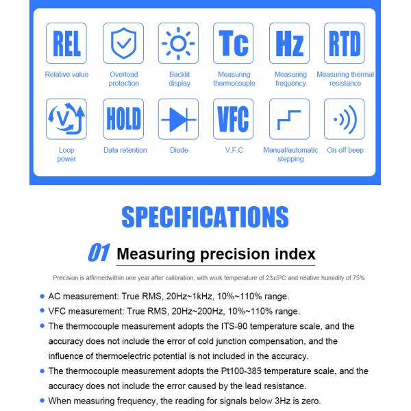 VICTOR 79A+ Professional Multifunction Process Calibrator Multimeter Digital Process Multimeter