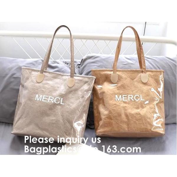 Eco Friendly Reusable Waterproof Tyvek Passport Holder Packing Cubes Toiletry kit Backpack Tote Bag Travel Accessories