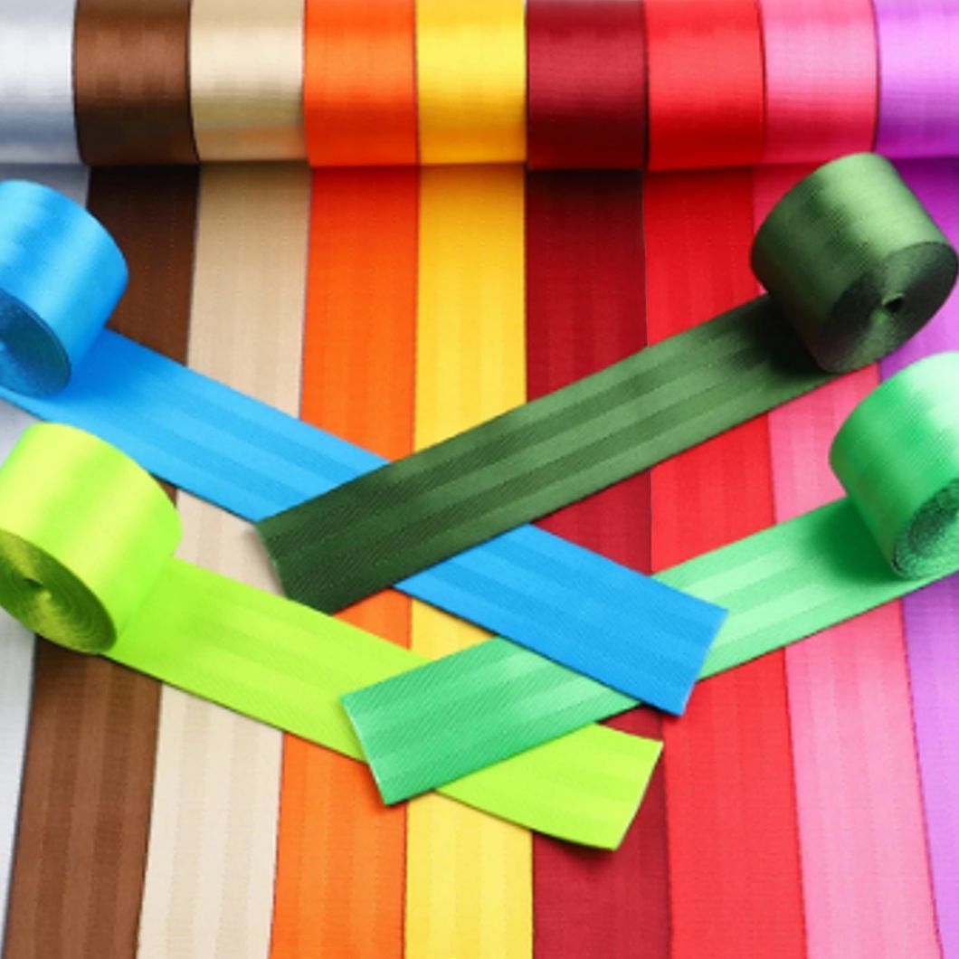 Customized Patterns Polyester Webbing Red Color Webbing Poly Strip Webbing