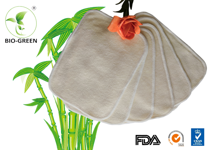 Customized Softness Bamboo Dry Wipes , Square Bamboo Antibacterial Baby Wipes