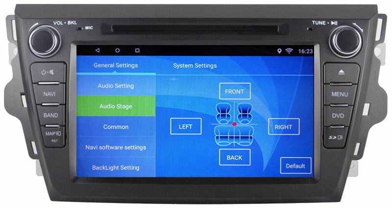 Ouchuangbo car radio gps navigation android 6.0 for Great wall C30 with 4 Cores dual zone AUX BT