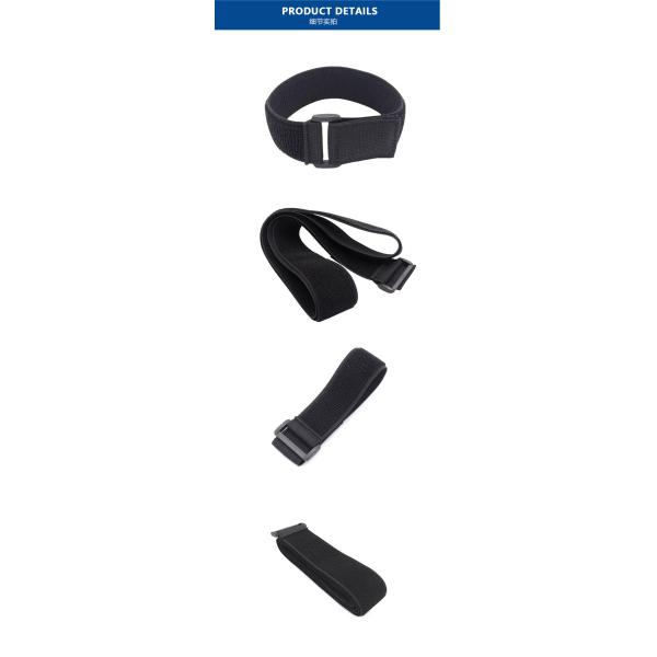 Plastic Buckle Elastic Loop Tape Soft Stretchy Waist Straps Non Fuzz Grabbing