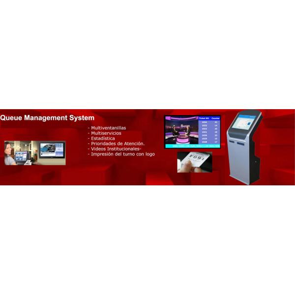 IR Electronic Queuing System Self Service Ticketing Kiosk For Banks Hospitals