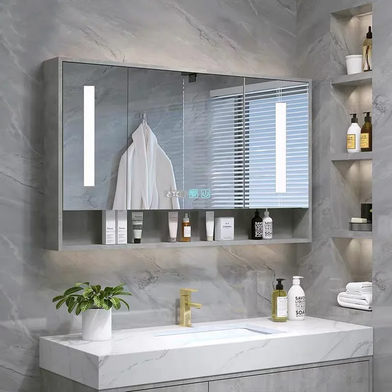 5mm Lighted Bathroom Makeup Mirror Magnifying Illuminated Bathroom Vanity Mirror Customized
