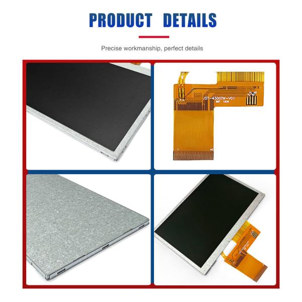 4.3 Inch TFT LCD Module IC ST7282 480x272 Resolution RGB Portable