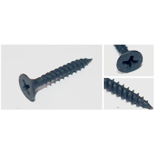 Black Steel Fine Thread Self Tapping Screws / Self Tapping Cement Screws
