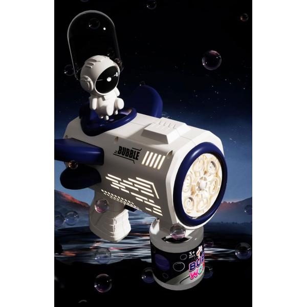 Fully Automatic Bubble Gun with 6-Hole Astronaut Design Unisex Age Range 0 to 24 Months
