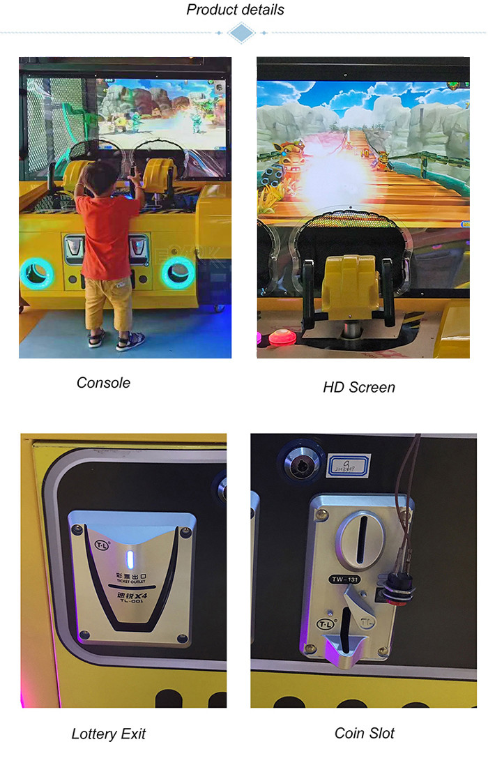 Arcade Shooting Ball Lottery Redemption Game Machine For Double Players