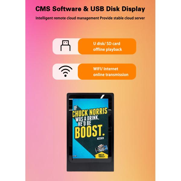 L Shape 15.6 Inch Super Slim LCD Touch Screen Kiosk Table Advertising Display For Retail