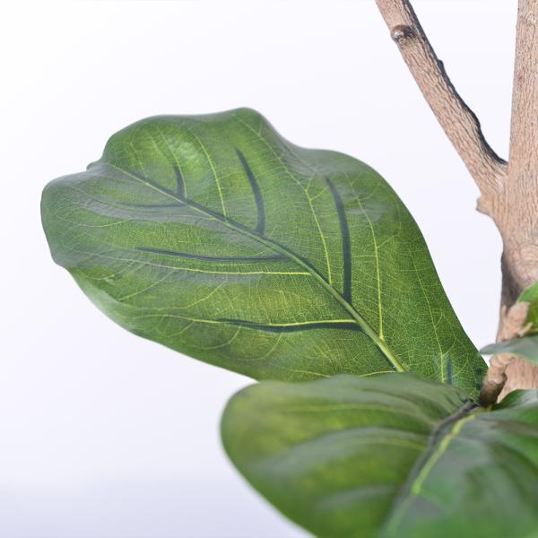 Faux Indoor Plants 160cm 185cm Faux Fiddle Leaf Fig Plant Fake Tree Indoor House Potted Plant For Home Office Decoration