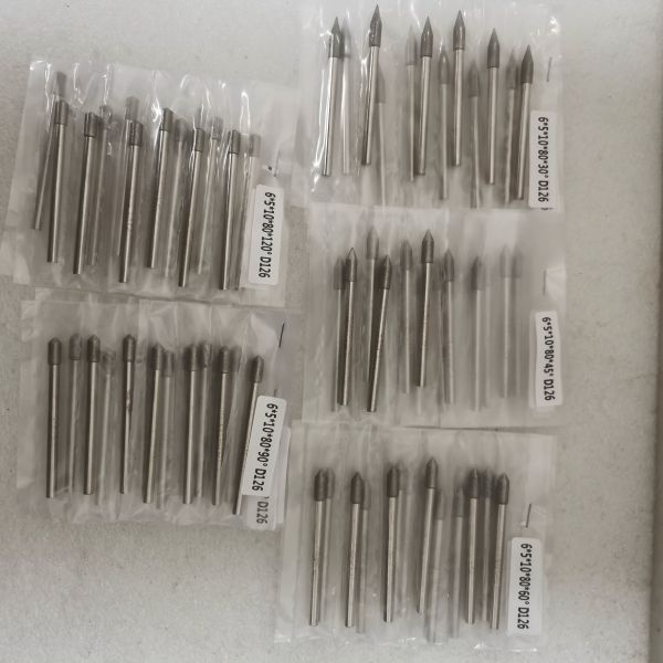 Custom-Made 6*5*10*80mm 30°-120° D126 Electroplated Grinding Bits For Cemented Carbide