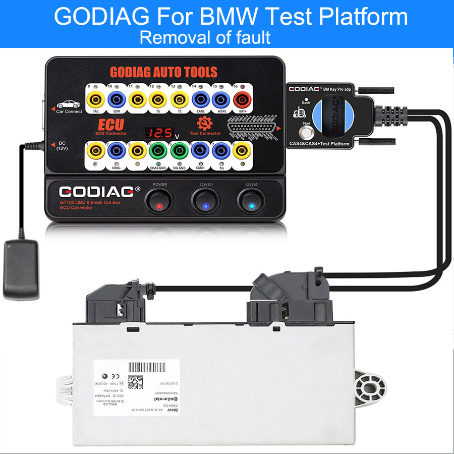 GODIAG GT100 Pro GT100+ Breakout Box with BMW CAS4 CAS4+ and FEM/BDC Test Platform