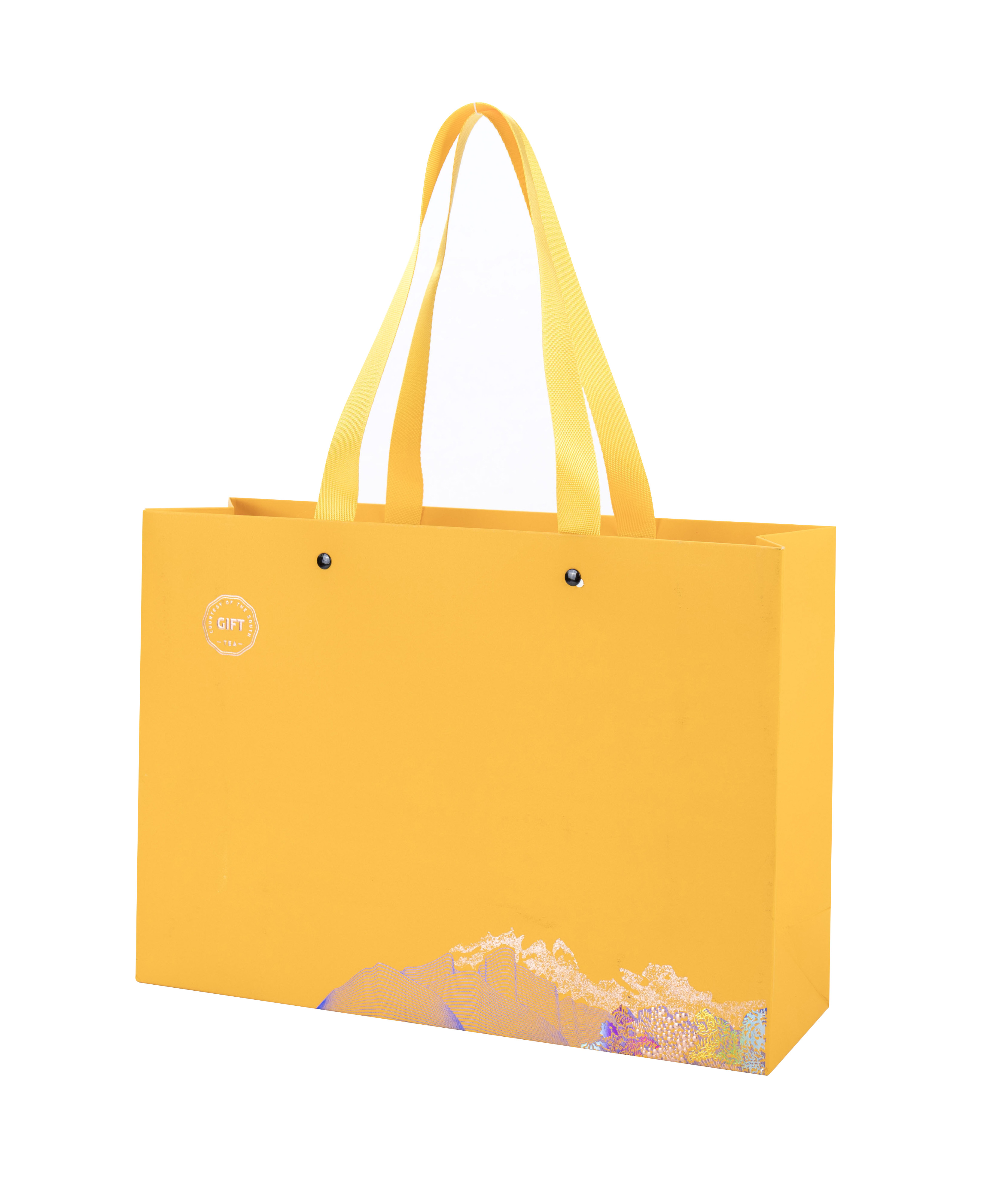 Clothing Apparel Printed Reusable Shopping Bags , Modern Designer Paper Bags