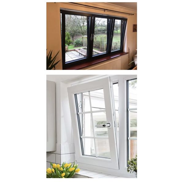 Custom Professional Modern Stainless Steel Tilting and Rotating Window with Soundproof and Windproof Features for Living Room