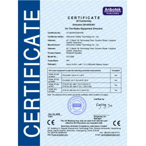 Shenzhen Welldy Technology Co., Ltd. Certifications