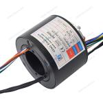 Integrate electric power & radio frequency slip ring with rf rotary joint