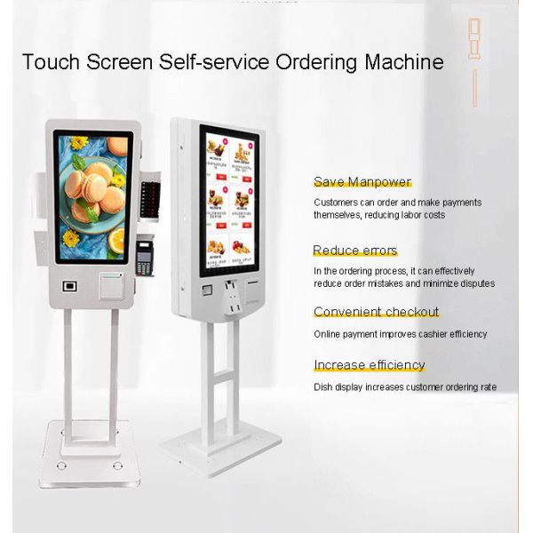 32-inch Dual-Screen Ultra-Thin Self-Service Ordering Touch Screen All-in-one Machine with Gesture Control