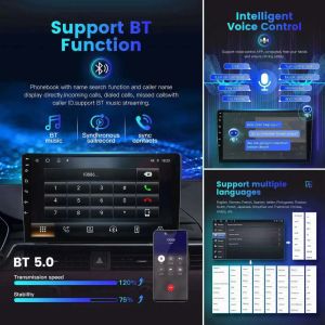 9 Inch 2din Touch Screen Android Car Radio with GPS Navigation and Dashboard