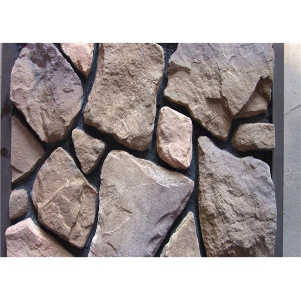 Scattered Artificial Rock Siding For Villas / Railway Station Steam - Cured