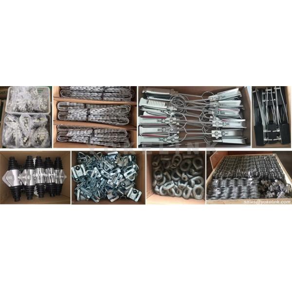 Fiber Optic Drop Cable Stainless Steel Fitting Clamp Ftth Accessories Wire Tension Clamp