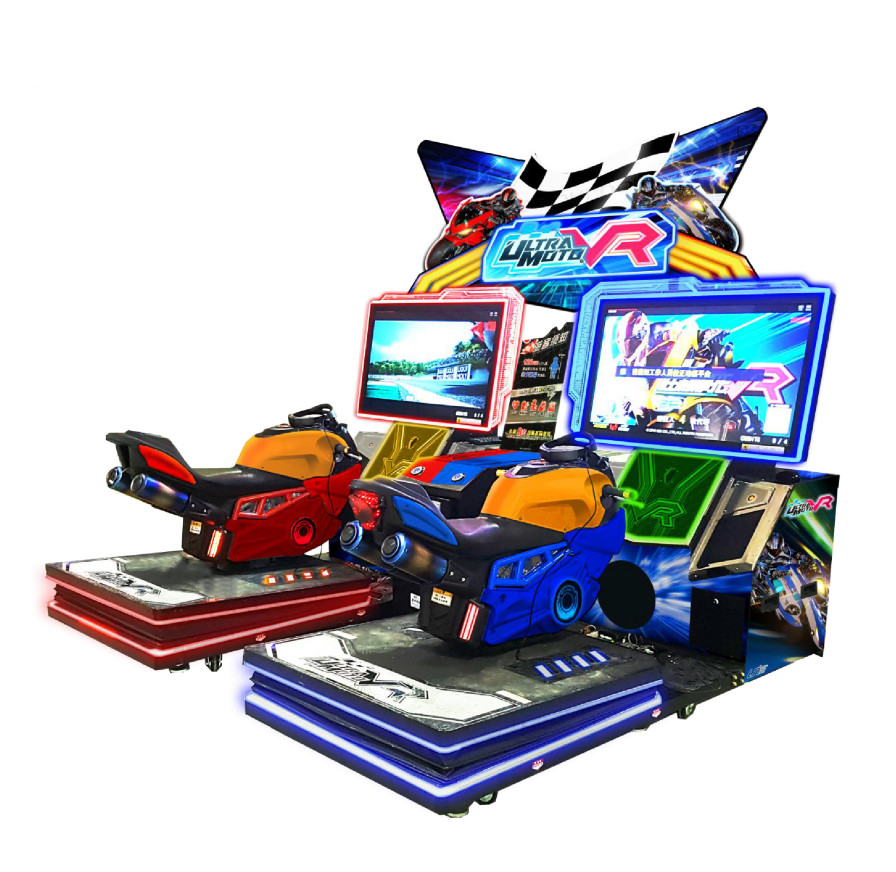 Quality Amusement Center MOTO Simulator VR Racing Arcade Machine for sale