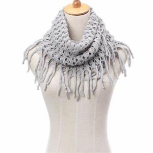 Quality Custom Logo Jacquard Winter Knitted Cotton Scarf , Ladies Knitted Scarves for sale