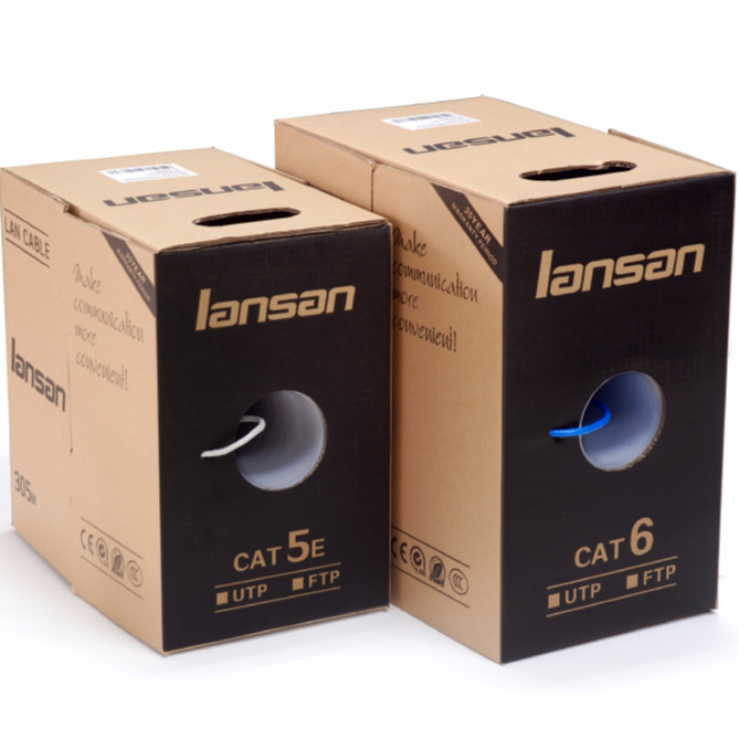 Indoor High Speed Lan Cable Cat 6 305m UTP For Network Working