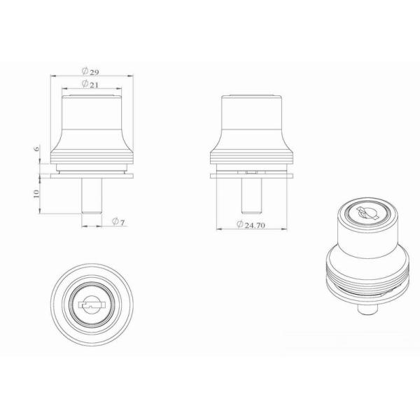 High Quality 231 Push Type Sliding Glass Door Lock