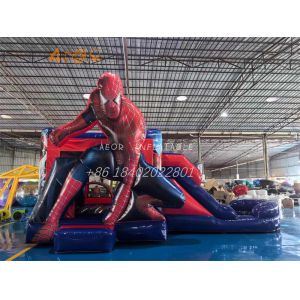Quality Inflatable Spider Man Castle Combo Commercial Inflatable Bouncy Jumping Castle for sale
