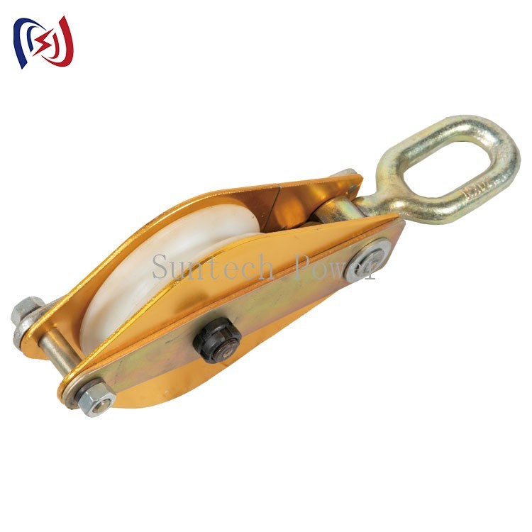 Quality Aluminum Sheave Hositing Tackle Transmission Line Stringing Aluminum Pulley Block for sale
