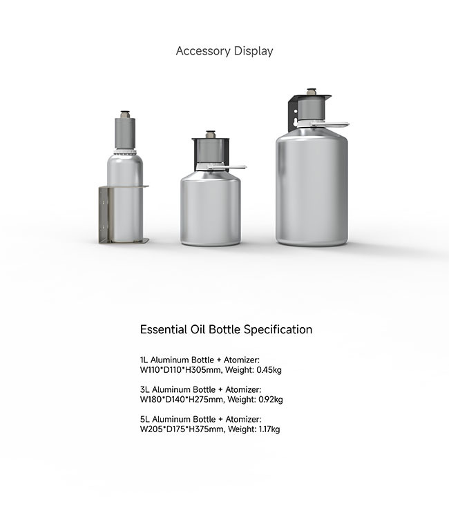 SA12 2.5L Scent Air Machine Aluminum Alloy HVAC Scent Diffuser For Home