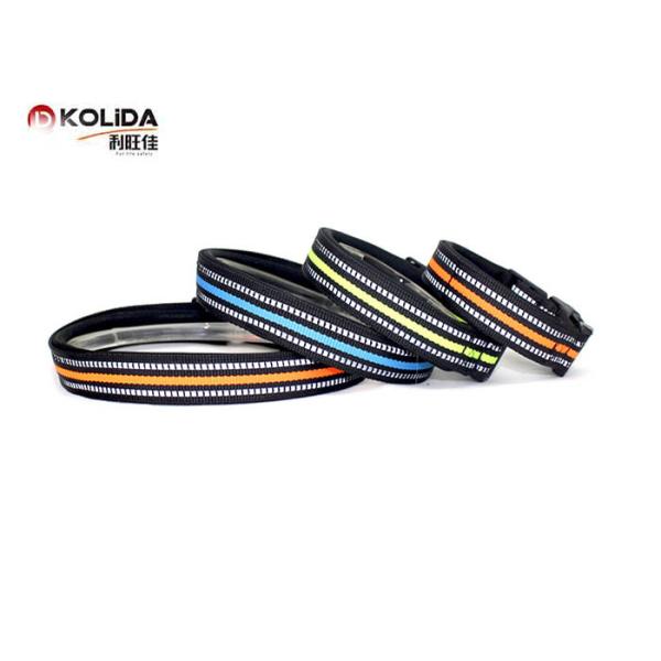 Selectable Size Security Dog Training Collars Reflective In Night Outdoor