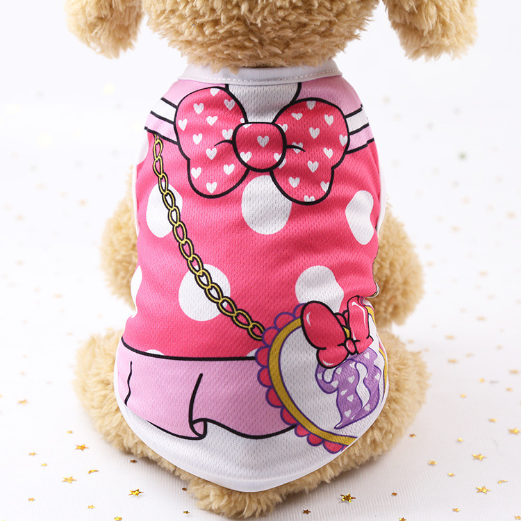 Printing Dog T-Shirt Fashion Cute Patterns Tees Pet Clothes