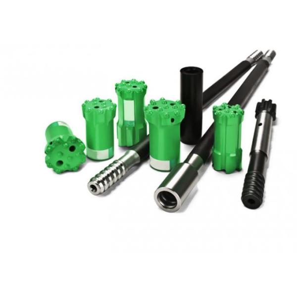 R32 Dome Button Threaded Carbide Button Bits , R32 Threaded Drill Bit