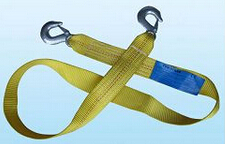 Polyester Webbing Tow Straps With Hooks